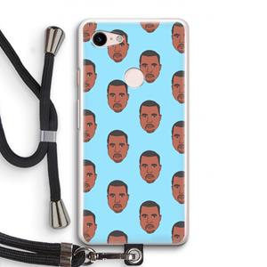 CaseCompany Kanye Call Me℃: Pixel 3 Transparant Hoesje met koord