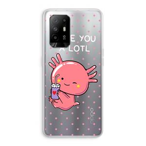 CaseCompany Love You A Lotl: Oppo A94 5G Transparant Hoesje