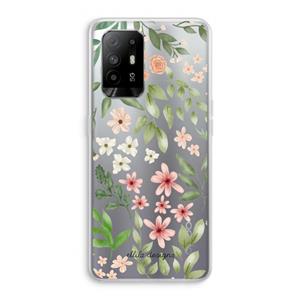 CaseCompany Botanical sweet flower heaven: Oppo A94 5G Transparant Hoesje