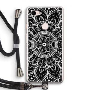 CaseCompany Roses Are Red: Pixel 3 Transparant Hoesje met koord