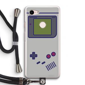 CaseCompany Game On: Pixel 3 Transparant Hoesje met koord