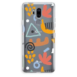 CaseCompany Abstract: LG G7 Thinq Transparant Hoesje