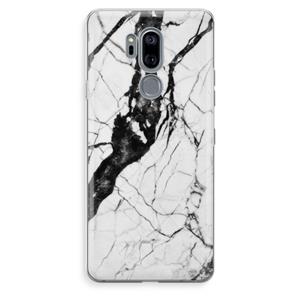 CaseCompany Witte marmer 2: LG G7 Thinq Transparant Hoesje