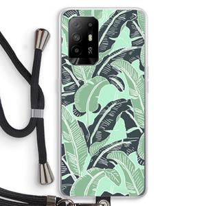 CaseCompany This Sh*t Is Bananas: Oppo A94 5G Transparant Hoesje met koord