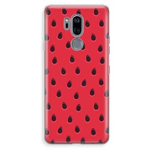 CaseCompany Watermelon: LG G7 Thinq Transparant Hoesje