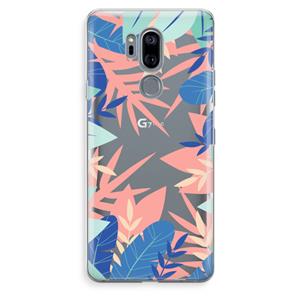 CaseCompany Tropisch: LG G7 Thinq Transparant Hoesje