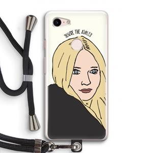 CaseCompany Ashley: Pixel 3 Transparant Hoesje met koord