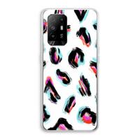 CaseCompany Cheetah color: Oppo A94 5G Transparant Hoesje