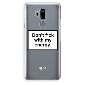 CaseCompany My energy: LG G7 Thinq Transparant Hoesje