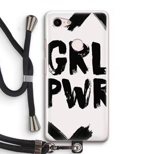 CaseCompany Girl Power #2: Pixel 3 Transparant Hoesje met koord