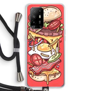 CaseCompany Diet Coke Please: Oppo A94 5G Transparant Hoesje met koord