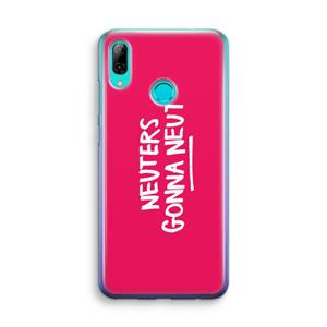 CaseCompany Neuters (roze): Huawei P Smart (2019) Transparant Hoesje