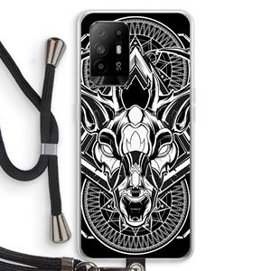 CaseCompany Oh Deer: Oppo A94 5G Transparant Hoesje met koord