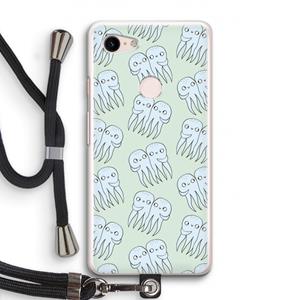CaseCompany Octopussen: Pixel 3 Transparant Hoesje met koord