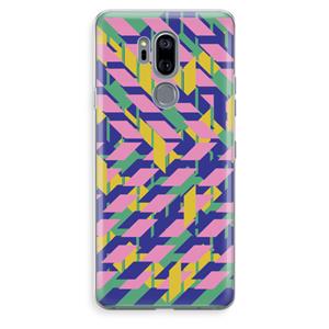 CaseCompany Skew Blush 1: LG G7 Thinq Transparant Hoesje