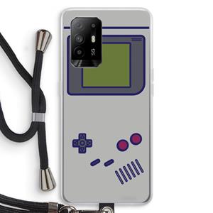CaseCompany Game On: Oppo A94 5G Transparant Hoesje met koord