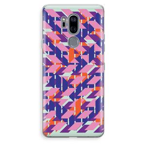 CaseCompany Skew Blush 3: LG G7 Thinq Transparant Hoesje