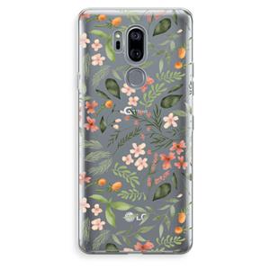 CaseCompany Sweet little flowers: LG G7 Thinq Transparant Hoesje