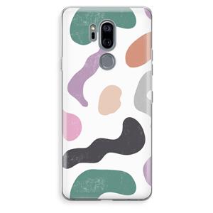 CaseCompany Memphis Shapes: LG G7 Thinq Transparant Hoesje