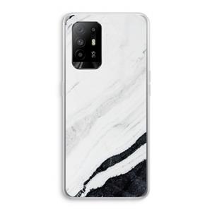 CaseCompany Elegante marmer: Oppo A94 5G Transparant Hoesje