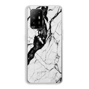 CaseCompany Witte marmer 2: Oppo A94 5G Transparant Hoesje