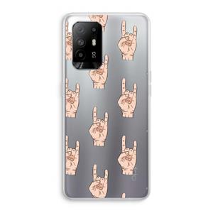 CaseCompany Rock: Oppo A94 5G Transparant Hoesje