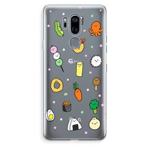 CaseCompany Happy bento friends: LG G7 Thinq Transparant Hoesje