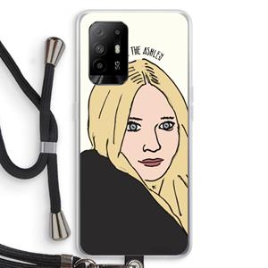 CaseCompany Ashley: Oppo A94 5G Transparant Hoesje met koord