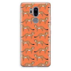 CaseCompany Cheetah: LG G7 Thinq Transparant Hoesje