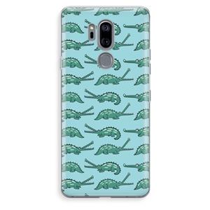 CaseCompany Kroko: LG G7 Thinq Transparant Hoesje