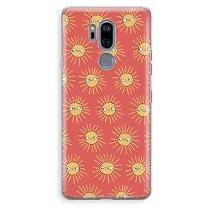 CaseCompany Zon: LG G7 Thinq Transparant Hoesje
