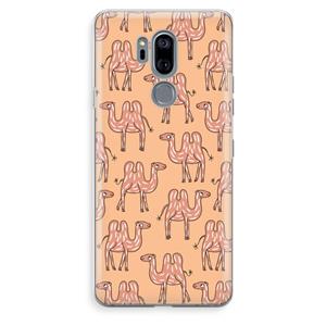 CaseCompany Kameel: LG G7 Thinq Transparant Hoesje