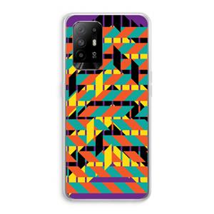 CaseCompany Skew Bee 2: Oppo A94 5G Transparant Hoesje