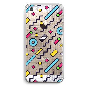 CaseCompany 8-bit N°8: iPhone 5 / 5S / SE Transparant Hoesje