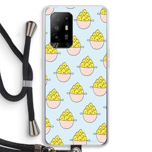 CaseCompany Citroenen: Oppo A94 5G Transparant Hoesje met koord