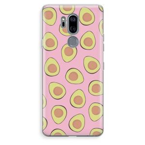 CaseCompany Dancing avocados: LG G7 Thinq Transparant Hoesje