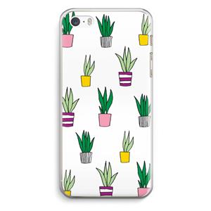 CaseCompany Sanseveria: iPhone 5 / 5S / SE Transparant Hoesje