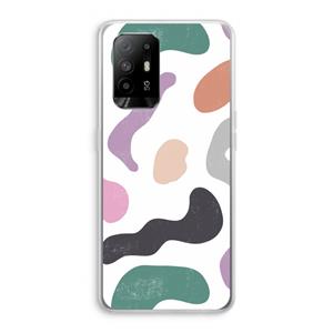 CaseCompany Memphis Shapes: Oppo A94 5G Transparant Hoesje