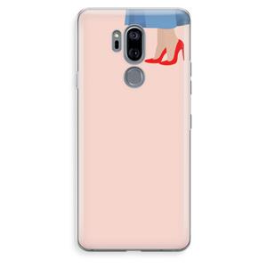 CaseCompany High heels: LG G7 Thinq Transparant Hoesje