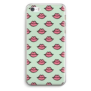 CaseCompany Lipjes: iPhone 5 / 5S / SE Transparant Hoesje