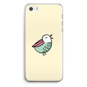 CaseCompany Birdy: iPhone 5 / 5S / SE Transparant Hoesje