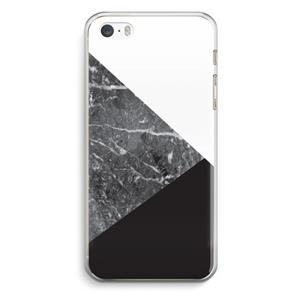 CaseCompany Combinatie marmer: iPhone 5 / 5S / SE Transparant Hoesje