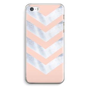 CaseCompany Marmeren pijlen: iPhone 5 / 5S / SE Transparant Hoesje
