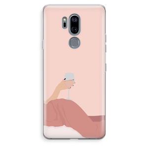 CaseCompany Wine: LG G7 Thinq Transparant Hoesje