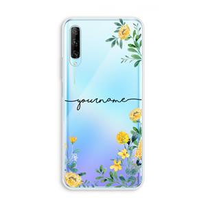 CaseCompany Gele bloemen: Huawei P Smart Pro Transparant Hoesje