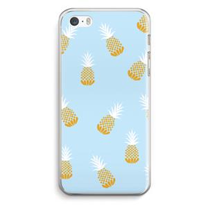 CaseCompany Ananasjes: iPhone 5 / 5S / SE Transparant Hoesje