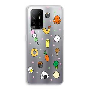 CaseCompany Happy bento friends: Oppo A94 5G Transparant Hoesje