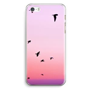 CaseCompany Fly away: iPhone 5 / 5S / SE Transparant Hoesje