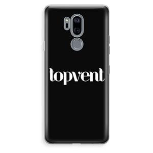 CaseCompany Topvent Zwart: LG G7 Thinq Transparant Hoesje