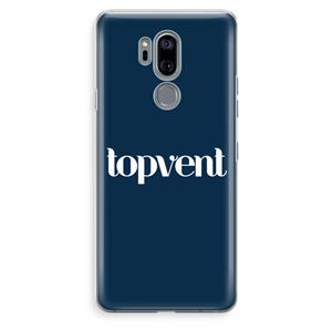 CaseCompany Topvent Navy: LG G7 Thinq Transparant Hoesje